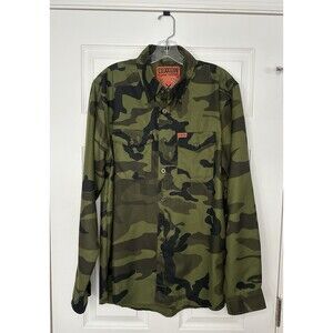 MINT CONDITION Dixxon Flannel Sarge camouflage camo Limited Edition mens Medium